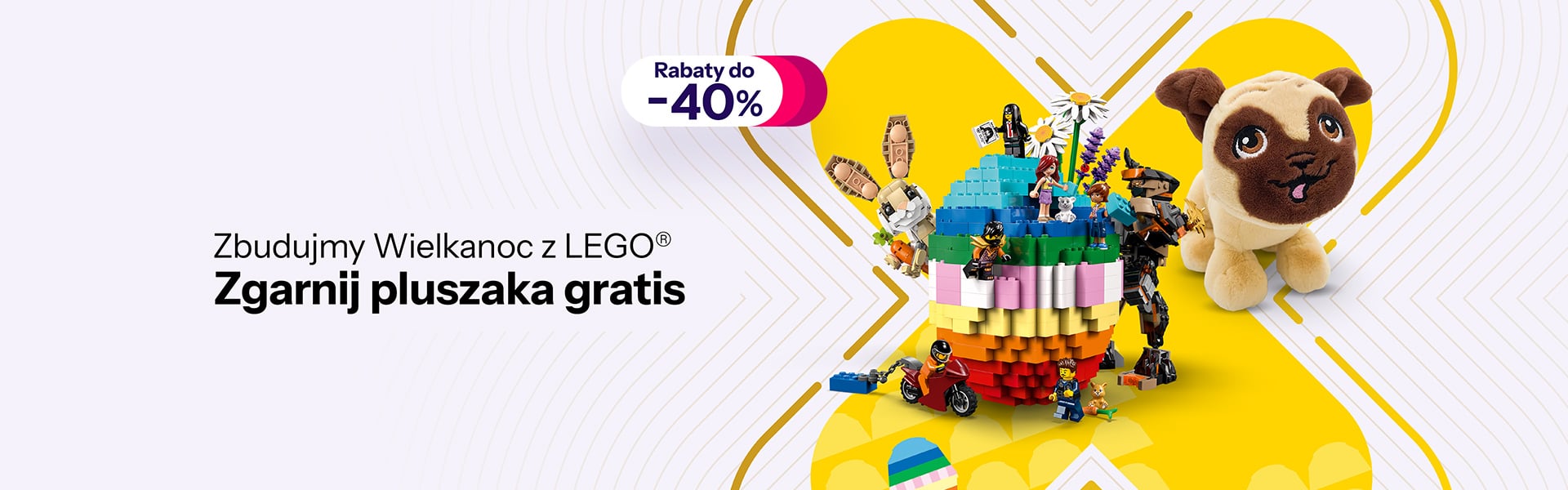 Wielkanoc z LEGO – Rabaty do -40% i pluszak gratis